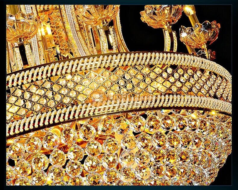 Đèn chùm pha lê không gian biệt thự CM184-14